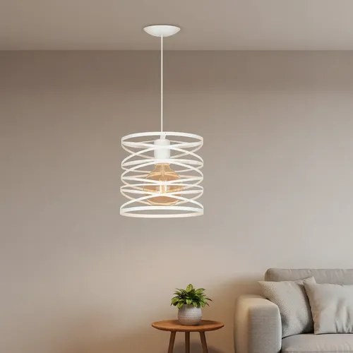 Lámpara Colgante Lecce E-27 - Blanco Texturado