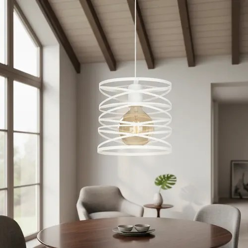 Lámpara Colgante Lecce E-27 - Blanco Texturado