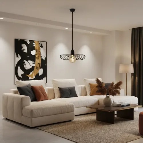 Lámpara Colgante Potenza 1 Luz E-27 - Negro Texturado - 3