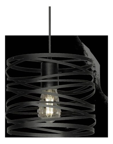 Lámpara Colgante Lecce E-27 - Negro Texturado - 5