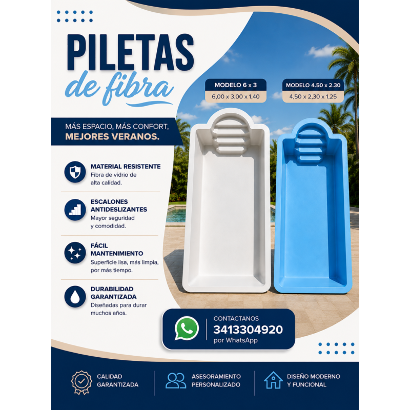 Piletas plásticas, excelente calidad!