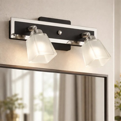 Spot Atenas 2 Luces G-9 - Negro Texturado