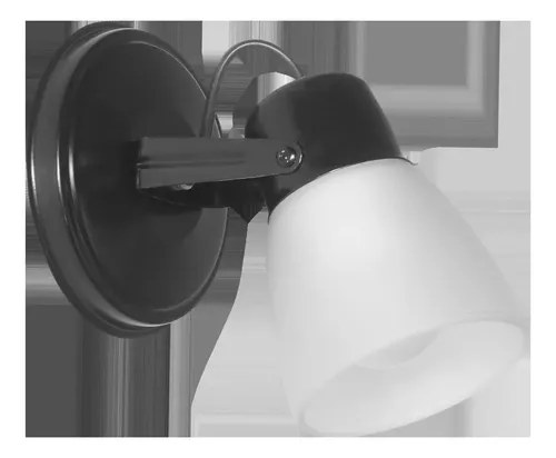 Spot Alba 1 Luz E-27 - Negro Brilloso