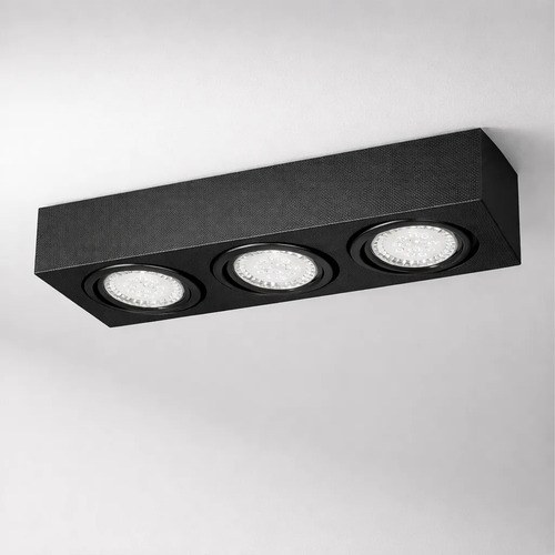 Plafón De Techo Rimini Gz-10 - Negro Texturado - 4