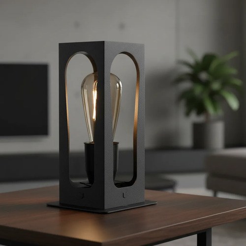 Velador Fano E-27 - Negro Texturado