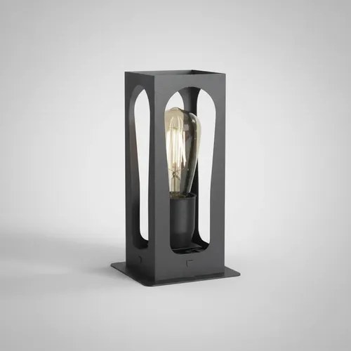 Velador Fano E-27 - Negro Texturado - 4