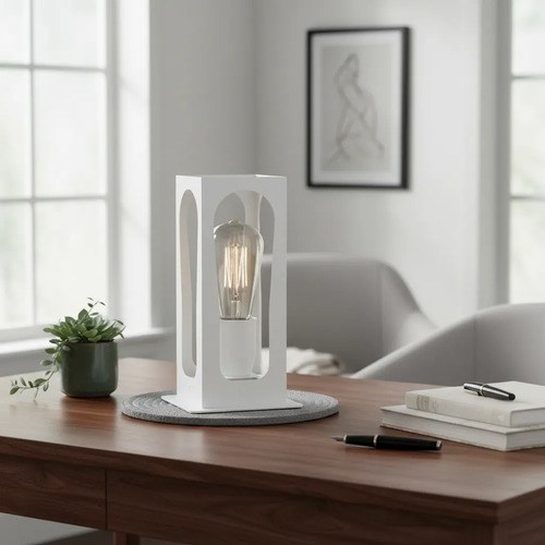 Velador Fano E-27 - Blanco Texturado