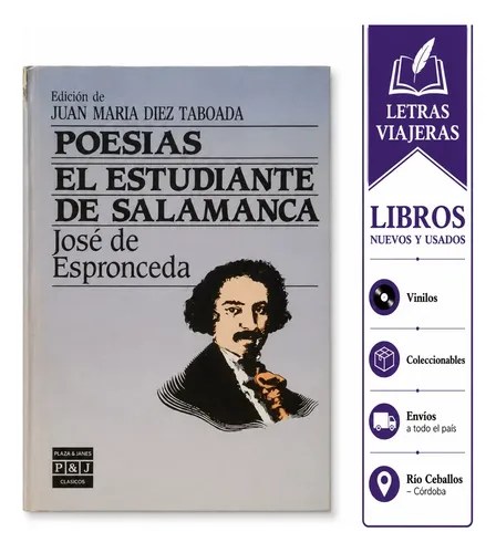 Libro: Poesías Del Estudiante De Salamca. J. De Espronceda