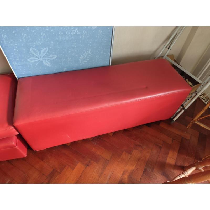 sillon otomano y puff usado