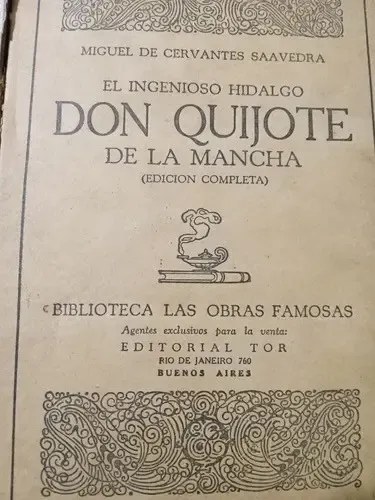 Don Quijote De La Mancha Edición Completa T/d Editorial Tor - 3