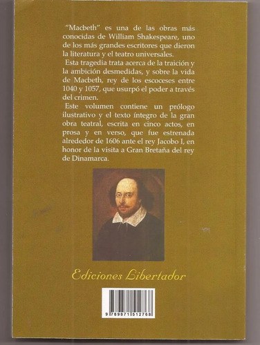 Macbeth William Shakespeare Libro