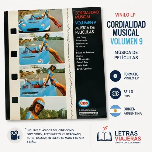 Cordialidad Musical Volumen 9 - Música De Películas | Vinilo Estándar