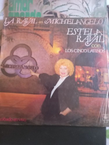 Vinilo Estela Raval Con Los Cinco Latinos En Michelangelo Estándar