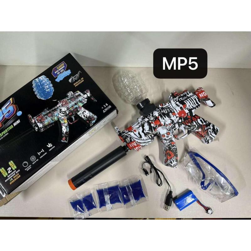 Pistola Hidrogel MP5 1000 orbs silenciador y cargador