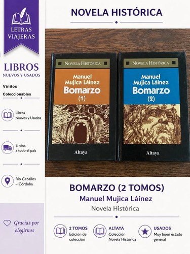 Bomarzo Manuel Mujica Lainez Historica Altaya 2 Tomost/duras