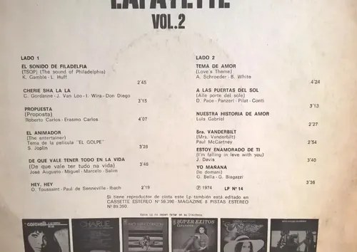 Lafayette Los Super - Vol. 2 Vinilo Estándar - 2