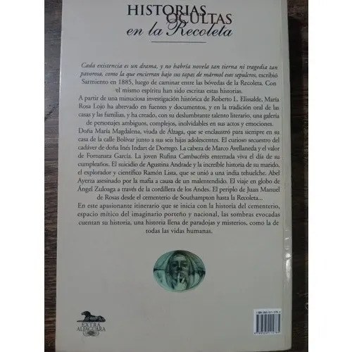 Historias Ocultas En La Recoleta, Lojo Maria Rosa - 2