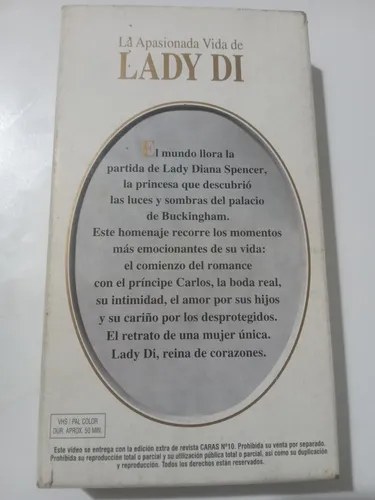 Vhs La Apasionada Vida De Lady Di - 2