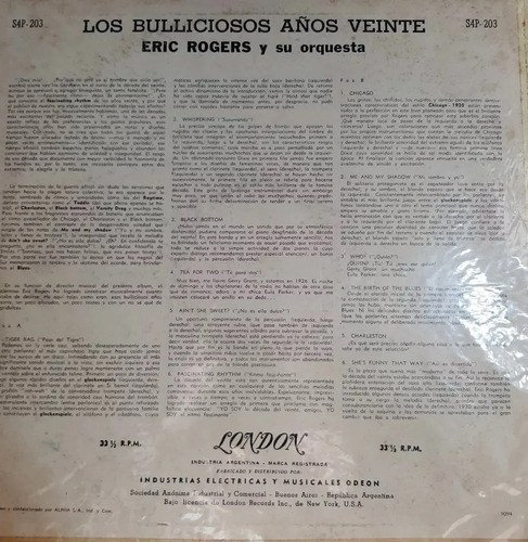 Los Bulliciosos Años Veinte Vinilo Eric Rogers Y Su Orq Estándar - 2
