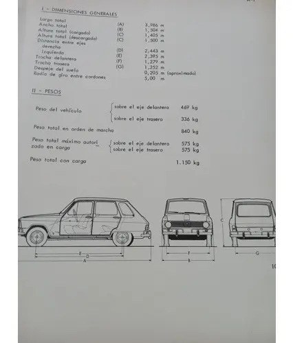 Manual De Reparaciones Renault 6 Mod 912 Ika Renault Origina - 4