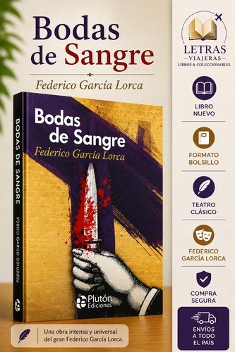 Federico García Lorca Bodas De Sangre Libro Teatro - Pluton