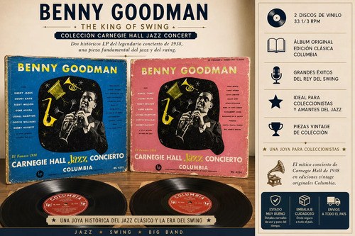 Benny Goodman Carnegie Hall Jazz Concert Vinillos 1 Y 2 Estándar