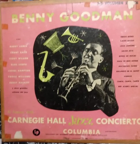 Benny Goodman Carnegie Hall Jazz Concert Vinillos 1 Y 2 Estándar - 2