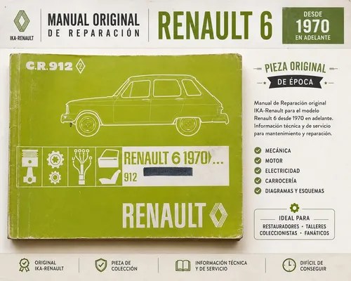 Manual De Reparación Renault 6 Original Ika-renault 1970 Mas