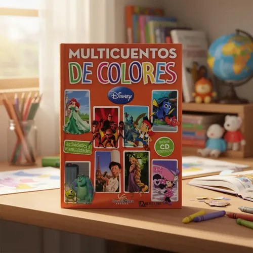 Multicuentos De Colores Disney Naranja,cuentos Y Actividades