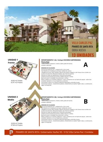 Departamentos En Pozo, Financiacion, Santa Rita, Villa Carlos Paz