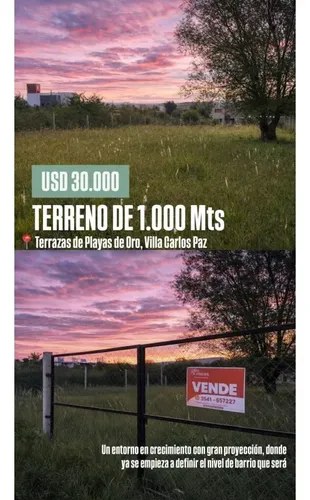 Terreno De 1000 Mts Plano, Terrazas De Playas De Oro