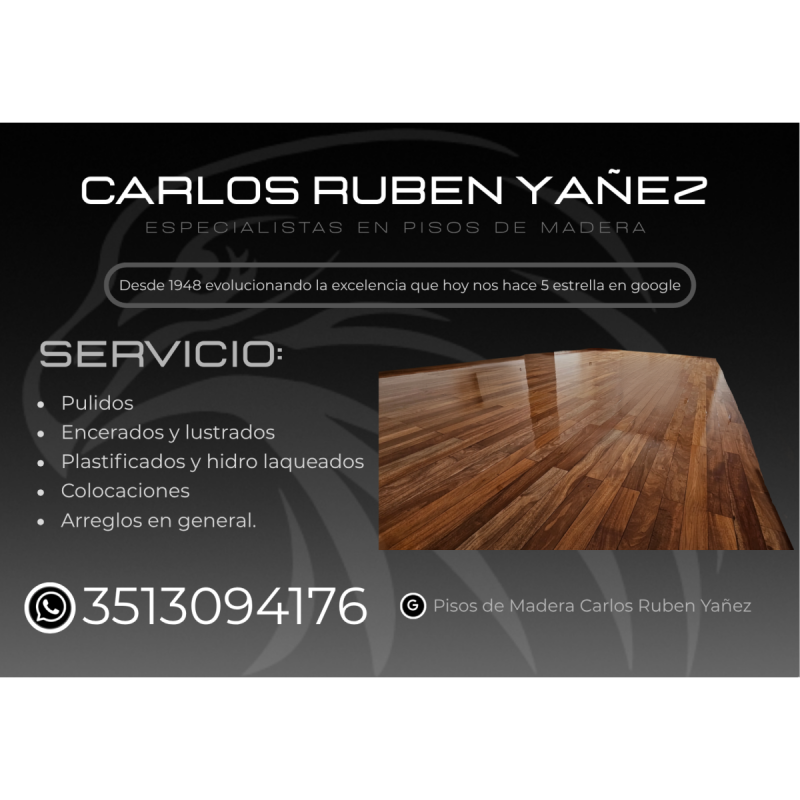 Carlos ruben yaÑez - especialistas en pisos de madera