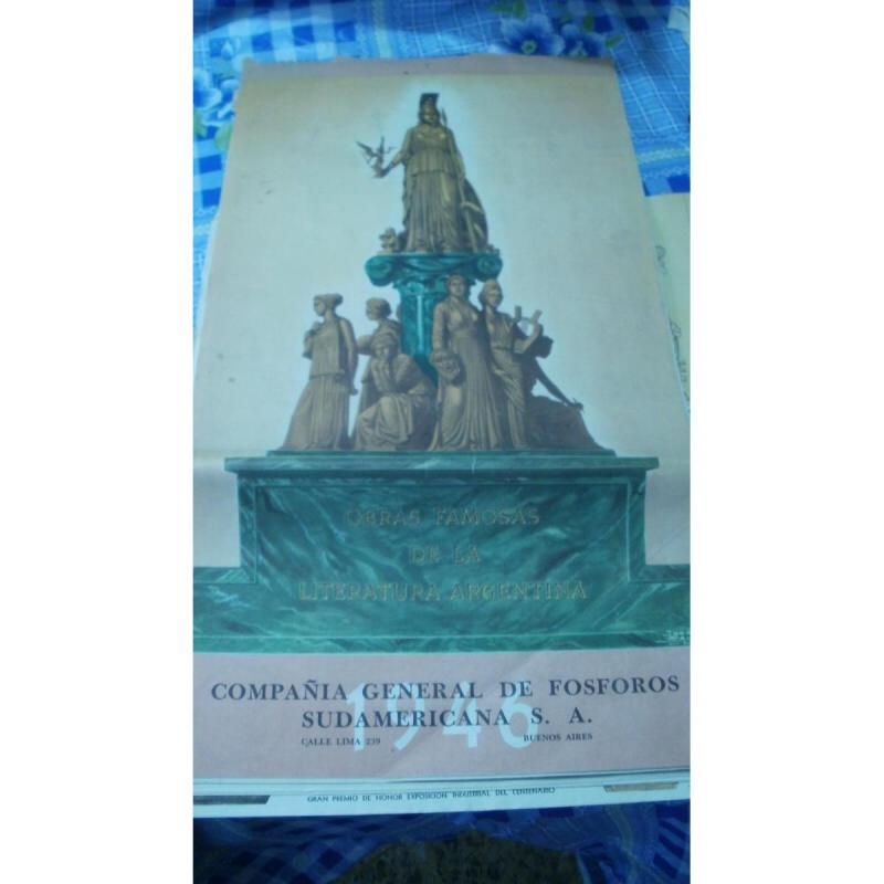 Almanaque Cía. Gral de Fósforos Sudamericana 1946.