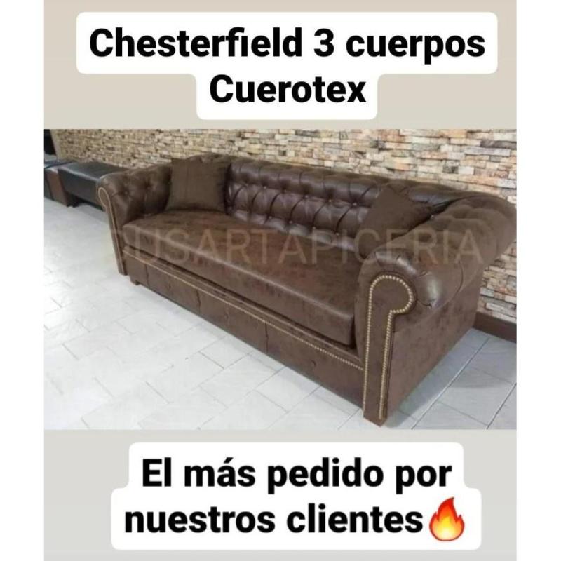 Sillon Chesterfield 3 cuerpos . Eleccion de color a tu gusto. - 5