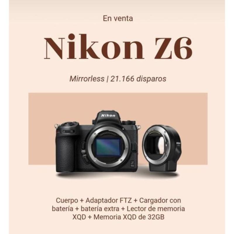 Cámara de fotos Nikon Z6