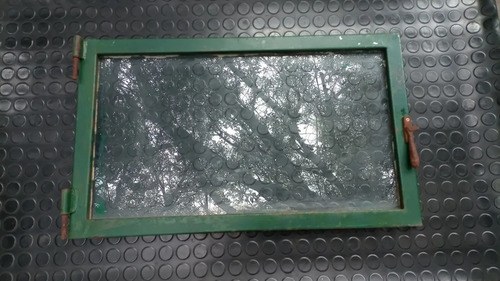 Ventana / Ventiluz De Chapa Y Vidrio Sin Marco 36x59 Cm. Verde - 7
