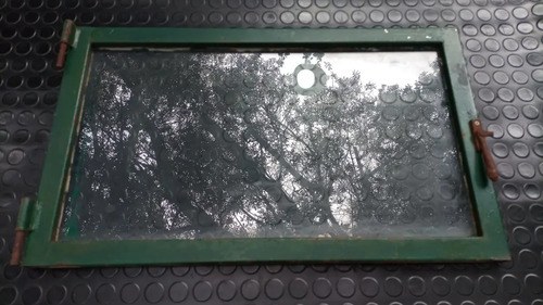 Ventana / Ventiluz De Chapa Y Vidrio Sin Marco 36x59 Cm. Verde - 9