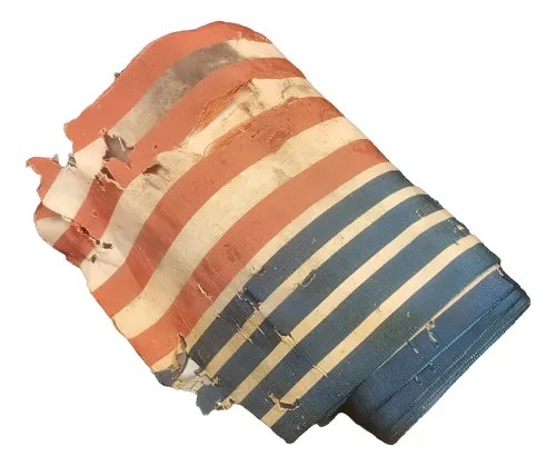 Antigua Banda / Cinta De Tela Colores Eeuu 6m 1920 (aprox.)