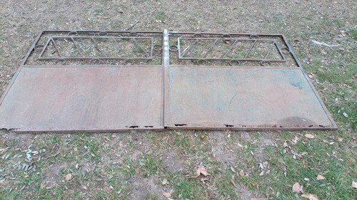 Portón De Hierro Antiguo De 2 Hojas 2,4 X 1,23 Metros - 4