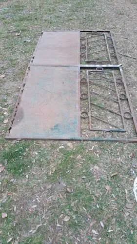 Portón De Hierro Antiguo De 2 Hojas 2,4 X 1,23 Metros - 5