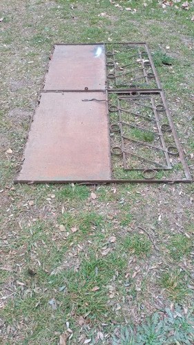 Portón De Hierro Antiguo De 2 Hojas 2,4 X 1,23 Metros - 7