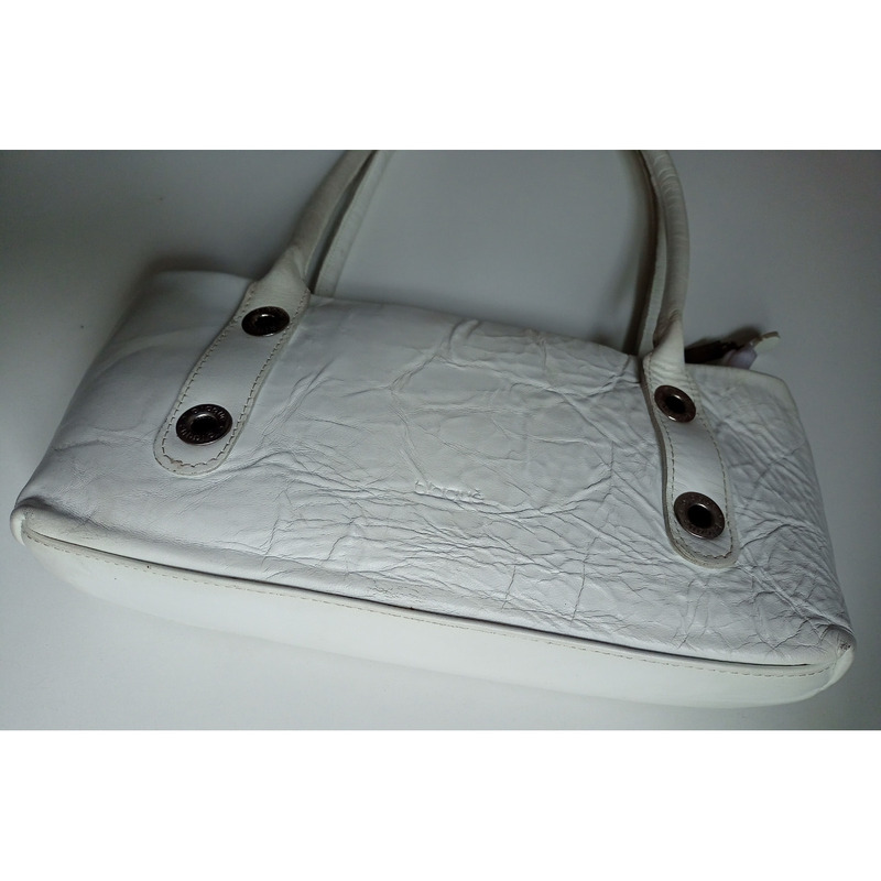 Cartera de cuero blanco Blaqué - usada en buen estado - 2