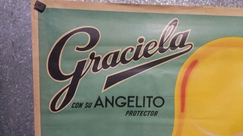 Antiguo Afiche Chupetes Graciela Original - 3