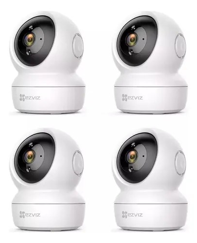 Kit X 4 Cámaras De Seguridad Ezviz C6n 2mp De Resolución Blanco