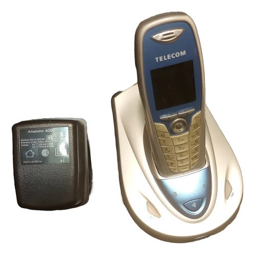 Antiguo Teléfono Aladino 500 Telecom Completo Funcionando Plateado