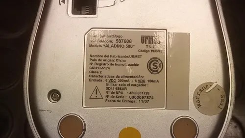 Antiguo Teléfono Aladino 500 Telecom Completo Funcionando Plateado - 9