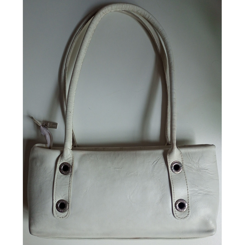 Cartera de cuero blanco Blaqué - usada en buen estado - 3