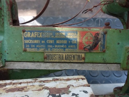Máquina Gráfica / Etiquetas O Similar Antigua Marca Grafex - 8