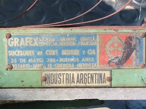 Máquina Gráfica / Etiquetas O Similar Antigua Marca Grafex - 9