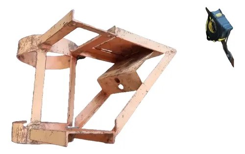 Base / Soporte Para Anclar Motor Eléctrico A Poste O Mástil Rojo
